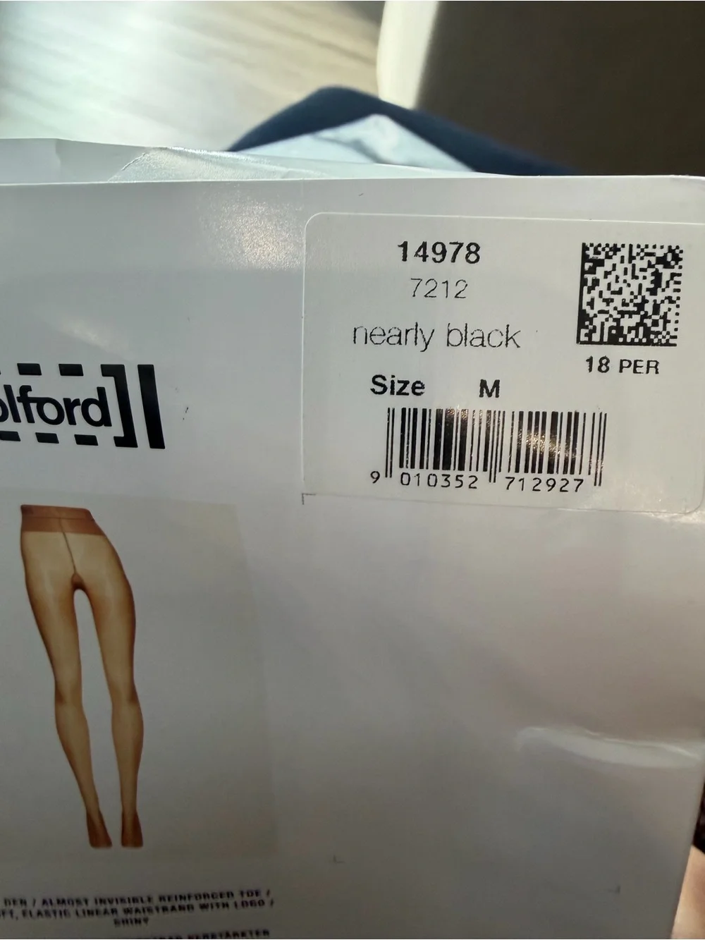 Wolford Neon 40 Tights| 40 Den| Nearly Black| Med